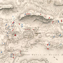 Vintage Map of the Siege of Toulon, 1793