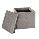 Rockwood - Upholstered Cube Storage Ottoman With Tray by Unique Piece Furniture