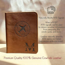 Personalized passport holder for travel- Premium genuine Leather passport Cover with Monogram, Name, Date, and Photo - Made in USA customized gifts for Women, Men, and family by TinyTreasures Baby Boutique
