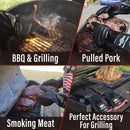 RAPICCA Heat Resistant BBQ Grill Gloves: Oil Resistant Waterproof for Smoking Grilling Cooking Barbecue Deep Frying Turkey Rotisserie Handling Hot Greacy Meat - Long Sleeve 932°F by GreenHaven Gardens