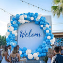 JOYIN 150 Pcs Light Blue Balloons, Different Sizes 18 12 10 5 Inch Light Blue Latex Balloon Arch Kit with Instruction for Birthday Party Graduation Wedding Holiday Decoration by TinyTreasures Baby Boutique