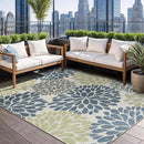 Beverly Rug Outdoor Rug 10x14 Modern Exotic Tropical Leaf Area Rugs for Indoor and Outdoor Patio Deck Porch Garden Water Resistant Washable Outside Carpet (10 x 14 Olive) by CozyNest Decor