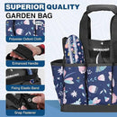 WORKPRO 5PCS Garden Tool Set, Aluminum Heavy Duty Gardening Tool Set with Garden Tool Bag, Outdoor Garden Hand Tools, Blue Insect and Flower by GreenHaven Gardens