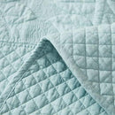 MarCielo 3-Piece 100% Cotton Oversized Bedspread Lightweight Quilt Coverlet Embroidery Farmhouse Bedding Set T0 (Aruba Blue, Oversized Queen (100"x106")) by CozyNest Decor