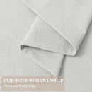 150 Inches Extra Wide Room Divider Draperies, Pinch Pleat Drapes, Absolutely Blackout Sliding Door Drapery, Total Privacy Ceiling Track Curtains, 150" W by 84" L, Greyish White (1 Panel) by CozyNest Decor