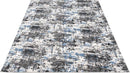 Non-Slip Washable 5x7 Area Rugs for Living Room Bedroom, Ultra Soft Bedside Rug, Indoor Floor Carpet for Kids Girls and Boys, Dorms, Nursery Rooms, Non-Skid Area Rug, 5' x 7', Abstract Blue - Grey by TinyTreasures Baby Boutique