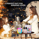 IROO Mini Karaoke Machine for Kids, 2025 TOP Toys Birthday Gifts Ideas for Girls Ages 4, 5, 6, 7, 8, 9, 10, 12+ Years Old, Portable MP3 Player with 2 Wireless Mics for Party by TinyTreasures Baby Boutique