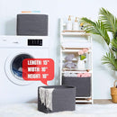 MINTWOOD Design 3-Pack Decorative Woven Storage Baskets for Shelves, Cube Bin Box for Organizing Books, Shoes, Dog Toys, Pantry Closet and Living Room Organizer, Charcoal Gray by TinyTreasures Baby Boutique