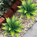 Fake Plants Artificial Agave Plants,Large UV Resistant Fake Agave Planters for Indoor and Outdoor Decorating Tropical Plant Succulents Greenery Indoor Decor((2Pack Light Green) 13.8" by CozyNest Decor