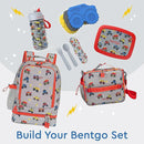 Bentgo Kids 2-in-1 Backpack & Insulated Lunch Bag - Durable 16” Backpack & Lunch Container in Unique Prints for School & Travel - Water Resistant, Padded & Large Compartments (Trucks) by TinyTreasures Baby Boutique