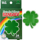 BioSwiss Bandages, 4 Leaf Clover Shaped Self Adhesive Bandage, Latex Free Wound Care, Fun First Aid Kit Supplies for Kids and Adults, 24 Count by TinyTreasures Baby Boutique