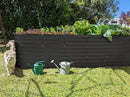 Galvanized Raised Garden Beds Outdoor // 8×2×2 ft Planter Raised Beds for Gardening, Vegetables, Flowers (Black) // Large Metal Garden Box // Patented Tool-Free Design by GreenHaven Gardens