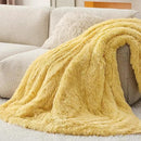 Bedsure GentleSoft Fluffy Yellow Throw Blanket, Room Decor Yellow Gifts for Women Men, Soft Cozy Fuzzy Plush Thick Warm Sherpa Fleece Faux Fur Throw Blanket for Couch Bed, Gifts for Mom Dad, 50x60 by CozyNest Decor
