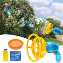 Sloosh Whale Bubble Gun with Refill Solution, Bubble Gun Machine Blower Toy for Kids, Adults, Summer, Party Favors, Easter Basket Stuffers, Birthday Gift by TinyTreasures Baby Boutique