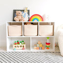 NaturalCozy Storage Cubes 9”x9”x7”Cotton Rope Woven Baskets for Organizing 3-Pack | 9 Inch Cube Storage Bin | Small Basket for Shelf Nursery, Pantry, Decorative Plant, Bathroom Closet, Toy Gift by TinyTreasures Baby Boutique