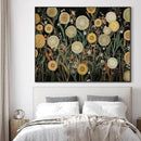 SIGNWIN 46"x60" Extra Large Framed Wall Art Whimsical Dandelion Field in Yellow and Green, Playful Botanical Print for Home Living Room Bedroom Decor (Frame Assembly Required) by CozyNest Decor