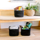 NaturalCozy Storage Cubes 9”x9”x7”Cotton Rope Woven Baskets for Organizing 3-Pack | 9 Inch Cube Storage Bin | Small Basket for Shelf Nursery, Pantry, Decorative Plant, Bathroom Closet, Toy Gift by TinyTreasures Baby Boutique