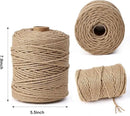 Natural Jute Twine,328 Feet 1/4 inch Hemp Twine Rope for Gift Wrapping Craft Plant Garden Christmas Handmade Arts Decoration Packing String Home Decor by GreenHaven Gardens