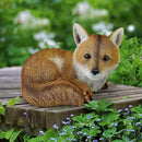 Design Toscano QM2585100 Diablo The Baby Red Fox Statue, Full Color by GreenHaven Gardens
