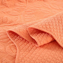 MarCielo 3-Piece 100% Cotton Oversized Bedspread Lightweight Quilt Coverlet Embroidery Farmhouse Bedding Set T0 (Salmon, Oversized King (118"x106")) by CozyNest Decor