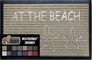 GORILLA GRIP 100% Waterproof All-Season WeatherMax Doormat, 47x35, US Designed Natural Rubber, Stain and Fade Resistant, Low Profile Indoor Outdoor Door Mats, Easy Clean Patio Mat, Sand Beach by CozyNest Decor
