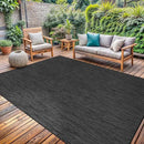 Washable Indoor Outdoor Rug 6x9 Weather Resistant Area Rugs Modern Solid for Porch Deck Balcony Backyard Patio Outside Carpet (6 X 9 Dark Grey) by CozyNest Decor