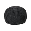 Bordeaux - Knitted Round Pouf by HouseOfZazla