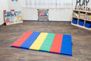 Children's Factory Rainbow Folding Gym Mat, 4' x 6', CF321-145, Toddler and Baby Preschool Activity Floor Mat, Kids Soft Play Equipment for Playroom by TinyTreasures Baby Boutique