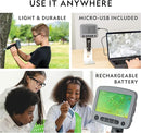 National Geographic Digital Microscope for Kids – 40-Piece Handheld Microscope, Lightweight, Portable, Capture 1080p Photos & Video on Micro SD Card, Tilting 4.3-Inch LCD Screen, 800x Magnification by TinyTreasures Baby Boutique