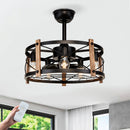 20'' Cage Ceiling Fan With Remote Control by HouseOfZazla