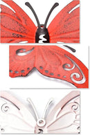 EASICUTI Metal Butterfly Wall Decor Butterfly Wall Art Hanging Sculpture For Indoor Outdoor Home Bathroom Living Room Bedroom Or Porch Patio Fence Yellow Red Blue 3 Pack 9.4" L x 7.5" H by GreenHaven Gardens