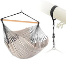 LA SIESTA® XL King Habana Cotton Hammock Chair Swing & Tree Mount Kit - Hammock Swing Chair w/Suspension Kit for Trees Beams & Posts - Indoor Outdoor Hanging Chair for Bedroom Patio - Zebra by GreenHaven Gardens