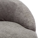 360 Degree Swivel Cuddle Barrel Accent Chairs, Round Armchairs with Wide Upholstered, Fluffy Fabric Chair for Living Room, Bedroom, Office, Waiting Rooms