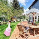 Bikini Goose Outfit Lawn Goose Clothing Porch Goose Outfits Summer Yard Goose Outfits Hawaiian Luau Goose Outfit for 23'' Lawn Goose Outdoor Decoration (Pink) by GreenHaven Gardens