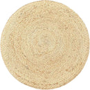REDEARTH · Cylindrical Pouf Foot Stool Ottoman - Jute Braided Pouffe Poof Accent Sitting Footrest for Living Room, Bedroom, Nursery, Patio, Lounge & Other Rooms (Natural Olive, 18"x18"x14") by CozyNest Decor