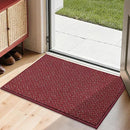 COSY HOMEER-Door-Mat 20" x 32" Non Slip Absorbent Entryway Rugs Dirt Trapper Doormats Washable Entrance Mats Low Pile Welcome Floor Mat for Front Back Door and Entry Mats,Red by CozyNest Decor