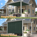 VICLLAX Shade Fabric Sun Shade Cloth with Every 2 FT Grommets for Patio Garden Pergola Cover Canopy 5x10 FT, Dark Green by GreenHaven Gardens