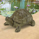 Design Toscano Aesop's Turtle Ornament Garden Tortoise Animal Statue, 10 Inches Wide, Cast Iron, Verdigris Finish by GreenHaven Gardens