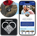 3 pcs QR Memorial Plaque and Memorial Webpage - Cemetery Plaques for Grave, Cemetery Qr Code, Memorial Qr Code for Headstone, Memorial Plaques, Memorial Gifts for Loss of Loved One by GreenHaven Gardens