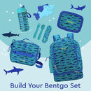 Bentgo Kids 2-in-1 Backpack & Insulated Lunch Bag - Durable 16” Backpack & Lunch Container in Unique Prints for School & Travel - Water Resistant, Padded & Large Compartments (Shark) by TinyTreasures Baby Boutique