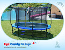 ORCC 8 x 13 FT Oval Outdoor Trampoline with Safety Net - Recreational Gymnastics Trampoline for Kids, 1200LBS Capacity, Heavy-Duty Galvanized Steel Frame by TinyTreasures Baby Boutique