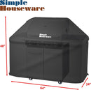 Simple Houseware 64 in. Waterproof Heavy Duty Gas BBQ Grill Cover, Weather-Resistant Polyester by GreenHaven Gardens