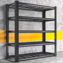 REIBII 3010LBS Storage Shelves 72" H Garage Shelving Heavy Duty Metal Shelving 5 Tier Adjustable Metal Shelves for Storage for Kitchen Pantry Warehouse Basement 72" H x 35.5" W x 16" D, Black by GreenHaven Gardens