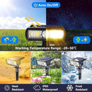 Toodour Solar Spot Light Outdoor, 6 Pack Solar Lights Outdoor with 2 Modes, Waterproof Solar Powered Flood Lights Landscape Lighting for Yard Garden Home Pathway Walkway Outdoor Decor - Warm White by GreenHaven Gardens