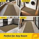 JSEI Dirt Trapper Door Mat 24"x60" Non-Slip Washable Entrance Mat, Dog Doormats, Absorbent & Fade-Resistant Floor Mats, Low Profile Welcome Mats for Entryway, Front Door, and Inside Entrance, Brown by CozyNest Decor