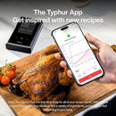 Sync Wireless Meat Thermometer Quad | 4 Probes | 6 Sensors | LCD Display | WiFi and Bluetooth 5.3 | Improved Stability and Range | IPX8 Waterproof | for BBQ, Grill, Smoker, Oven, Kitchen by TinyTreasures Baby Boutique