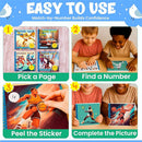 BulbaCraft 4Pcs Sticker Paint Books for Boys - Sticker Books by Number with Superheroes, Sports, Vehicles and Adventures - Coloring Activity for Kids by TinyTreasures Baby Boutique