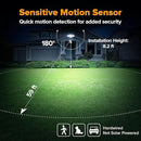 LUTEC 84W 9500LM LED Security Light Motion Sensor Outdoor Lights with Night Light, 4 Head LED Flood Lights Outdoor 5000K Daylight, IP65 Waterproof, Motion Detected Lights for Outside (Black) by GreenHaven Gardens