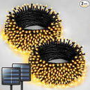 JMEXSUSS 2 Pack Solar String Lights Outdoor Waterproof - Total 400 LED 151FT Solar Lights Outdoor, 8 Modes Warm White Christmas Light for Outside Patio Yard Tree Garden Christmas Decorations by GreenHaven Gardens