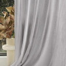 MYSKY HOME Short Curtains for Small Window, Boho Sheer Curtains 2 Panels Set Window Treatment Drapes Linen Style Texture for Closet/Kitchen, 50"x63", Light Grey, 2 PCs by CozyNest Decor